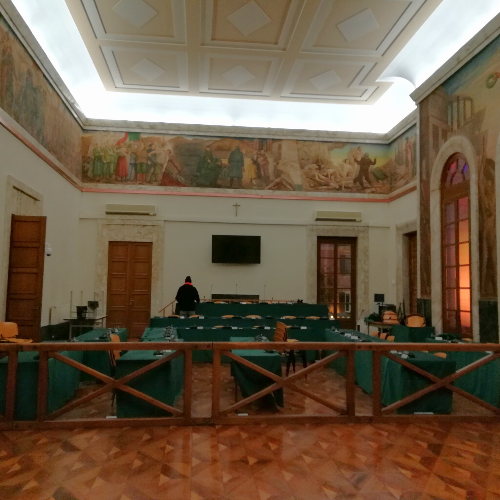 Restauro Sala Consiliare del Municipio di Savona