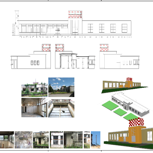 Progetto di fattibilità tecnica ed economica edificio e43 aeroporto di Gorizia