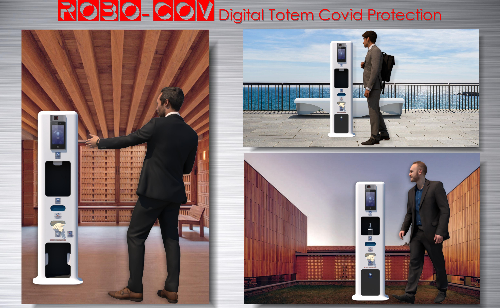 Robo-Cov Digital Totem Covid Protection