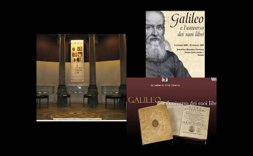 Allestimento luci mostra GALILEO e i suoi libri